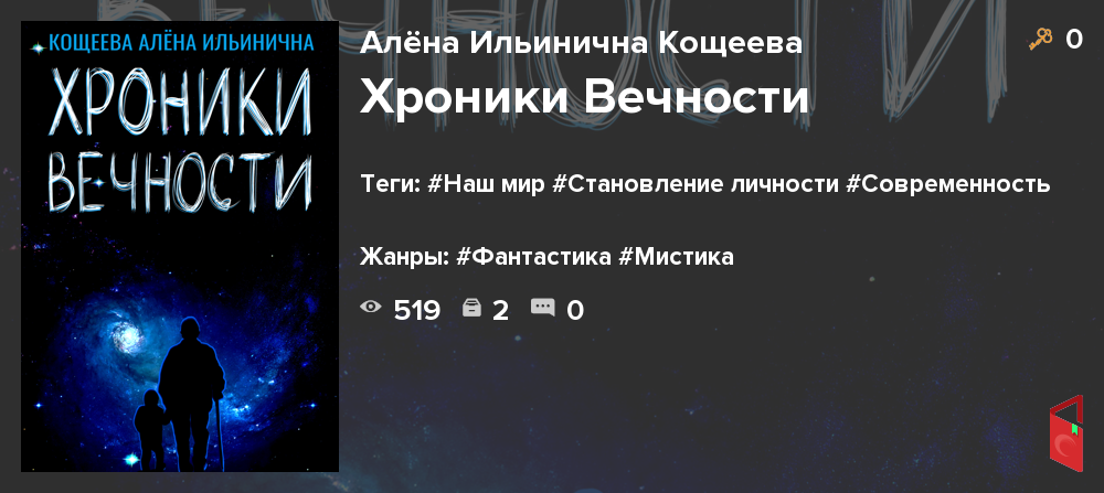 Читать Алёна Ильинична Кощеева - Хроники Вечности - Книги онлайн - Rugram