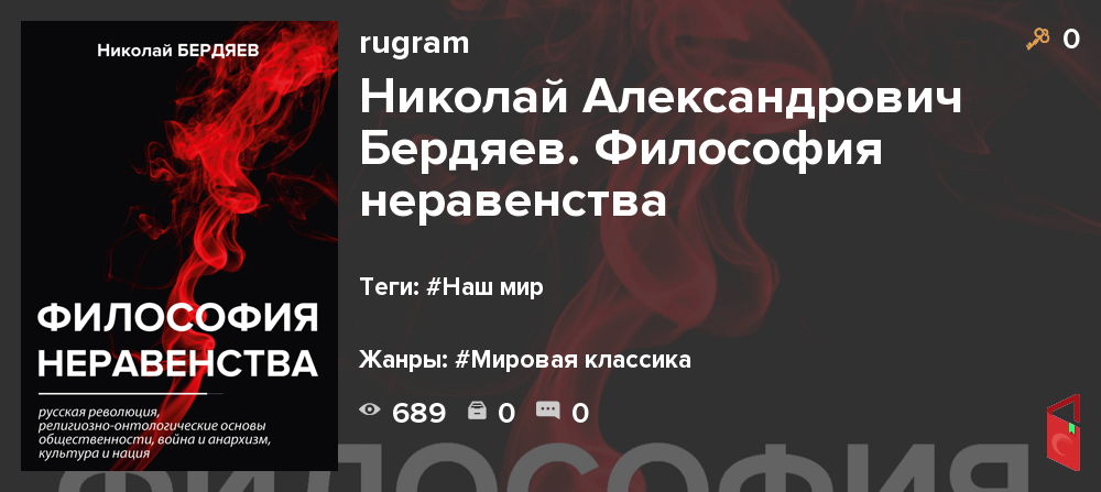 Читать rugram - Николай Александрович Бердяев. Философия неравенства ...